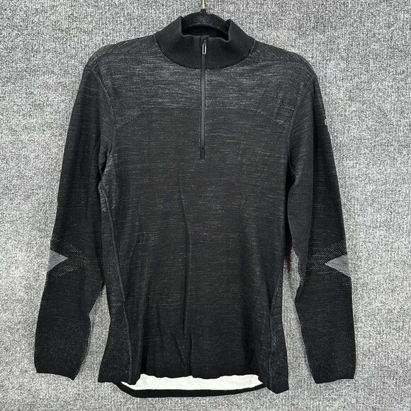 Smartwool Intraknit 200 Sweater Mens‎ L Thermal Merino 1/4 Zip Base Layer - Picture 1 of 16